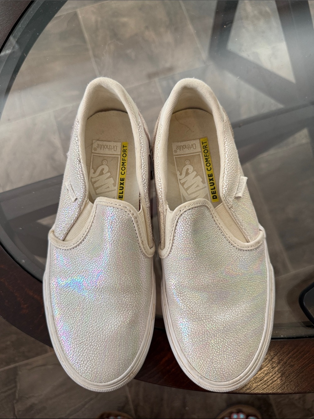 Vans Iridescent Slip-On Sneakers - White